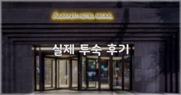 💬 실제 투숙 후기