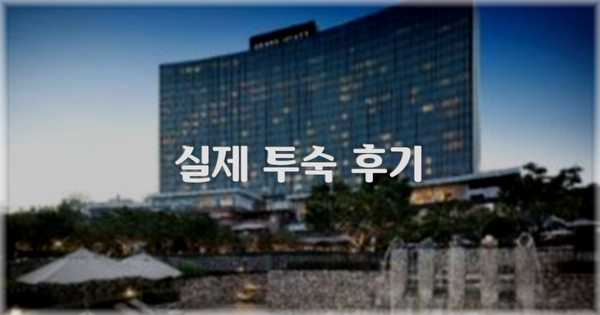 💬 실제 투숙 후기