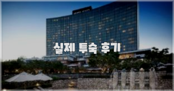 💬 실제 투숙 후기